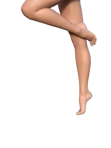 아름 다운 여성의 다리 — 스톡 사진