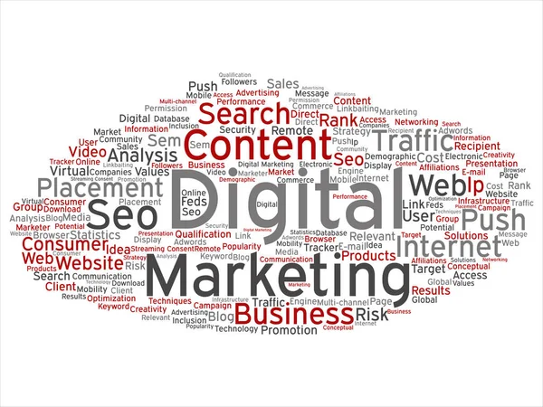 Concetto di marketing digitale — Foto Stock