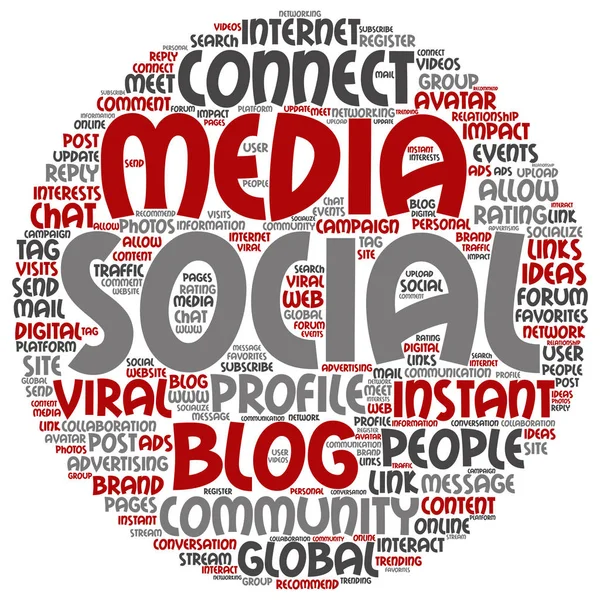 Social media marketing or communication — Stock Photo, Image
