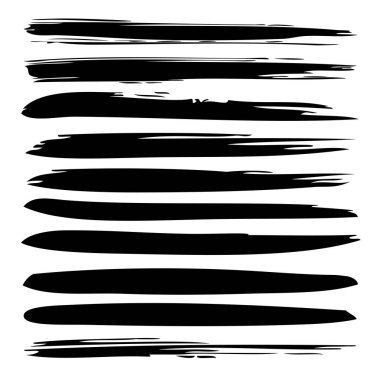 sanatsal siyah boya el yapımı yaratıcı fırça darbeleri 