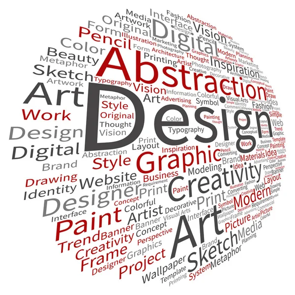 Conceptual abstract word cloud — Stock Photo, Image