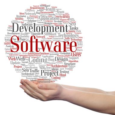 yazılım geliştirme kelime bulutu
