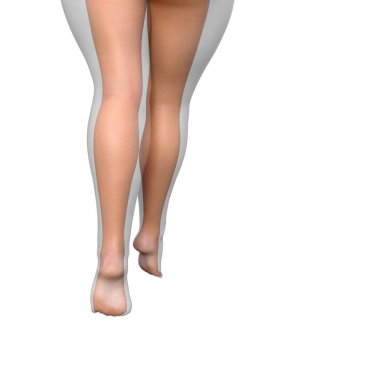 şişman kilolu vs ince kadın bacakları 