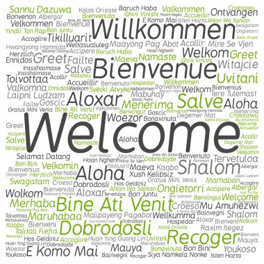 kelime bulutu Hoşgeldiniz