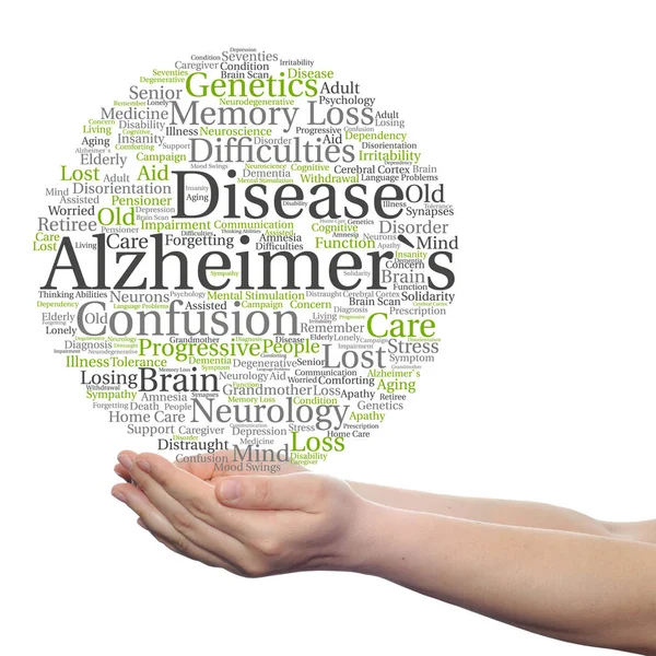 Alzheimer-Krankheit Wortwolke — Stockfoto