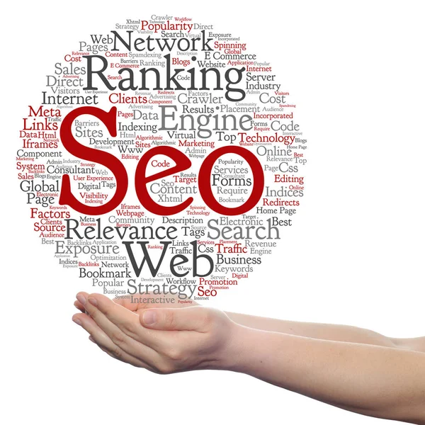 Seo word cloud — Stock Photo, Image