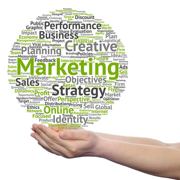 Marketing word cloud — Stock Photo, Image