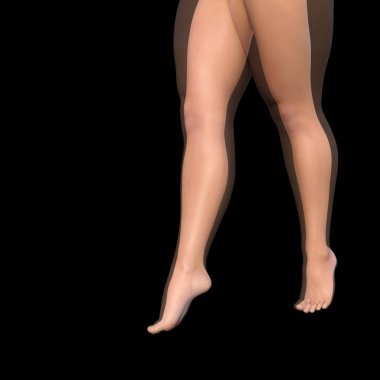 şişman kilolu vs ince kadın bacakları 