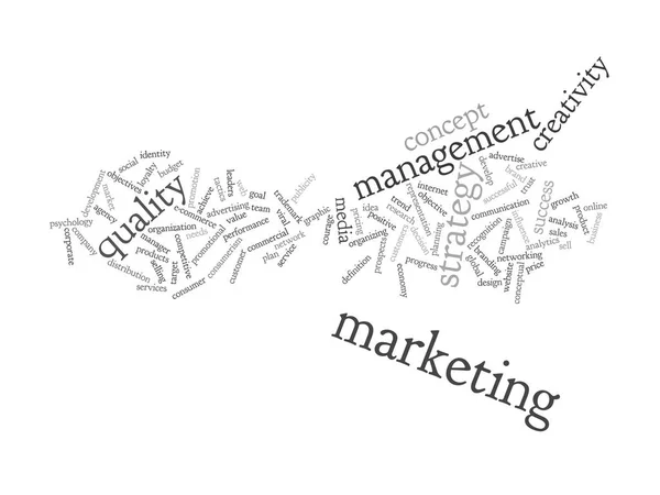 Zakelijk succes of marketing woord wolk — Stockfoto