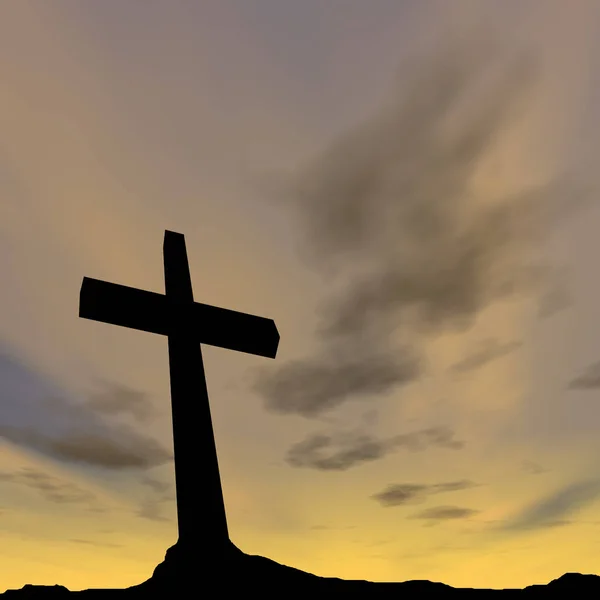 Religious cross symbol — Stock Photo, Image