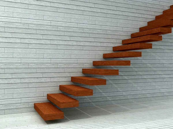 Stair steps near wall — Stock Photo, Image