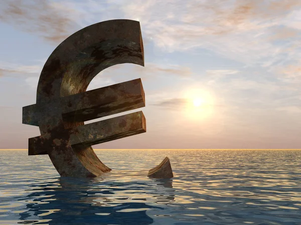 Currency euro sign — Stock Photo, Image