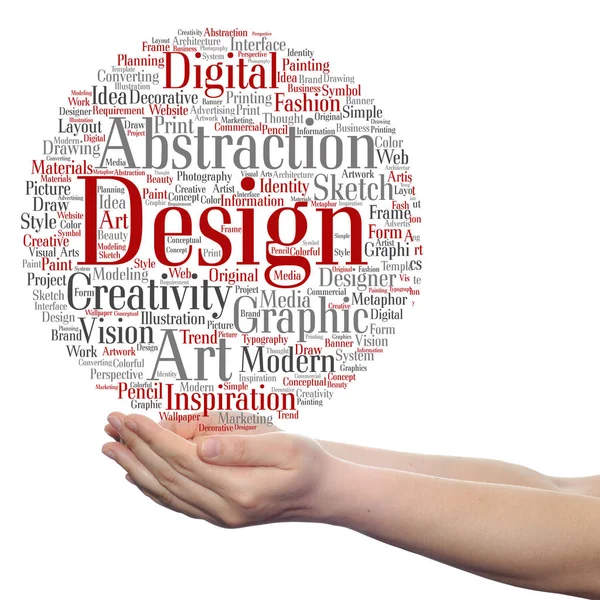 Graphic design word cloud — Stock Photo, Image