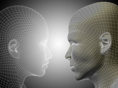  Tel kafes erkek ve dişi kafa