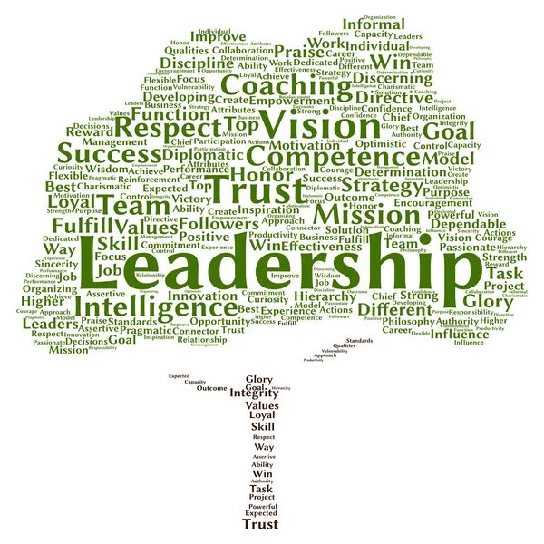 Liderazgo Word Cloud — Foto de Stock