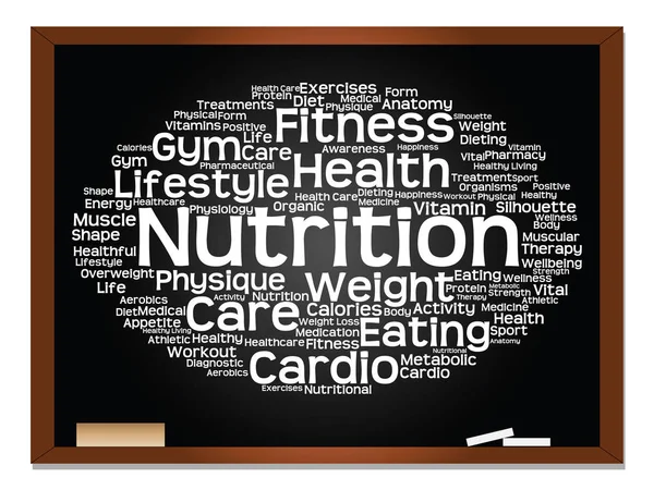 Nutrition word cloud — Stock Photo, Image