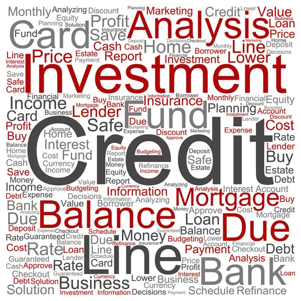 Credit word cloud — Stockfoto