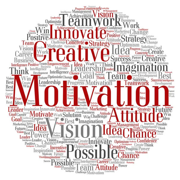 Motivation word cloud — Stock Photo, Image
