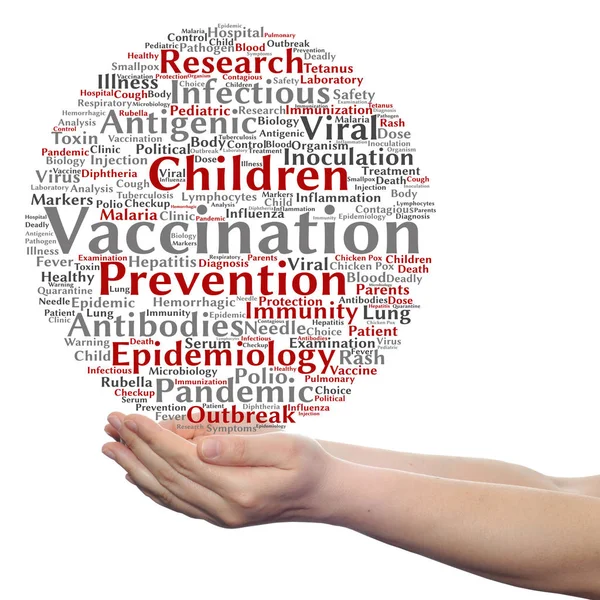 Konzeptionelle Kinderimpfung — Stockfoto