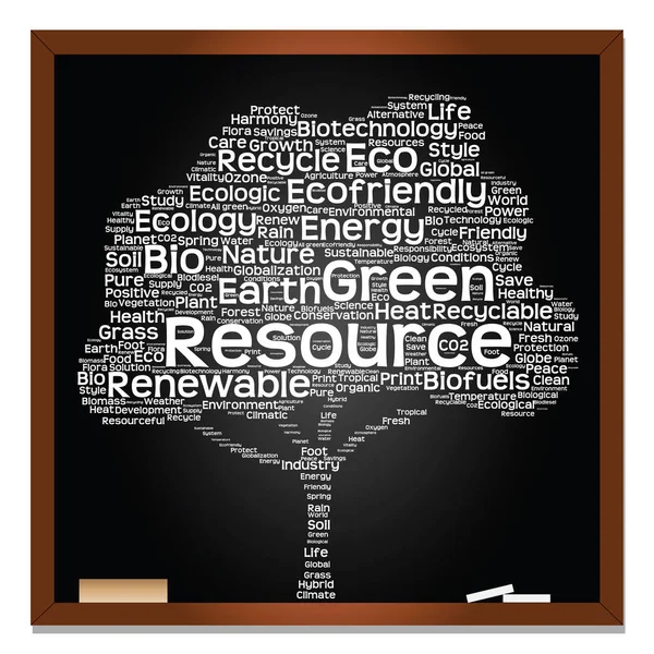 Ecology, recycle or energy word cloud — Stock Photo, Image