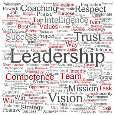 liderlik kelime bulutu