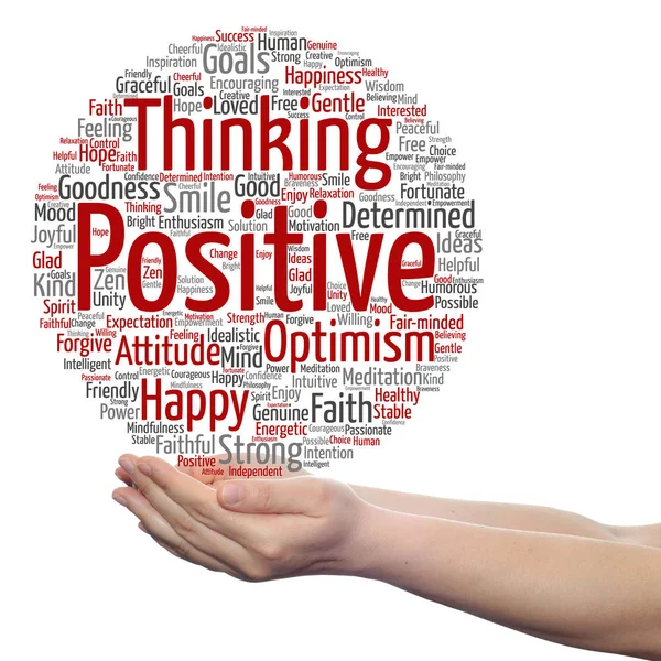 Pensiero concettuale positivo — Foto Stock