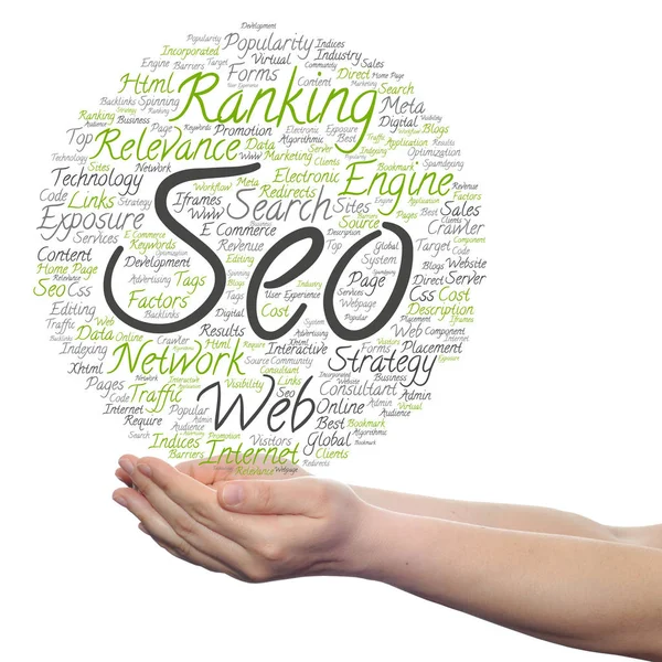 Seo word cloud — Stock Photo, Image