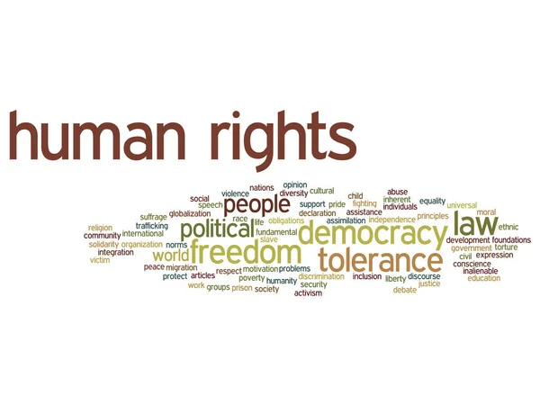 Концептуальные права человека — стоковое фото