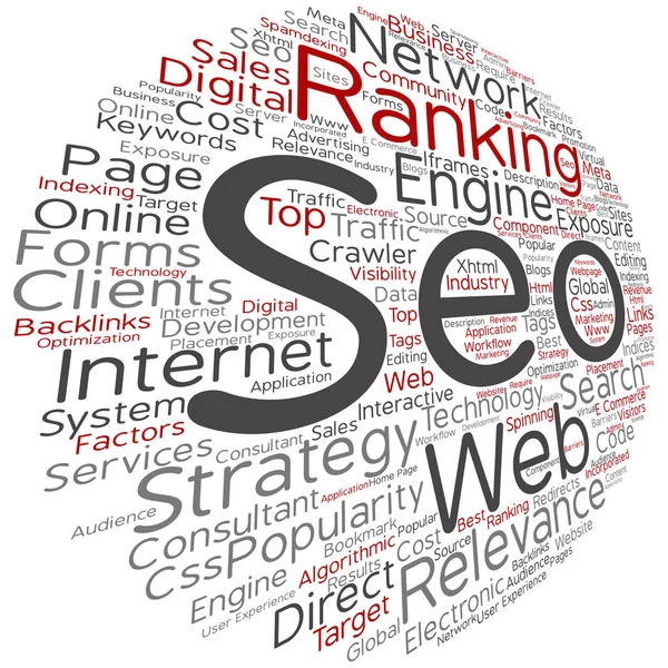 Seo word cloud — Stock Photo, Image