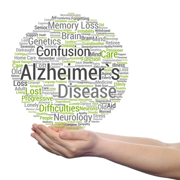 De ziekte van Alzheimer word cloud — Stockfoto