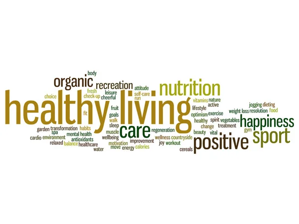 Nutrition or sport abstract word cloud — Stock Photo, Image