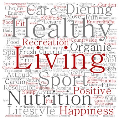 soyut kelime bulutu kompozisyon