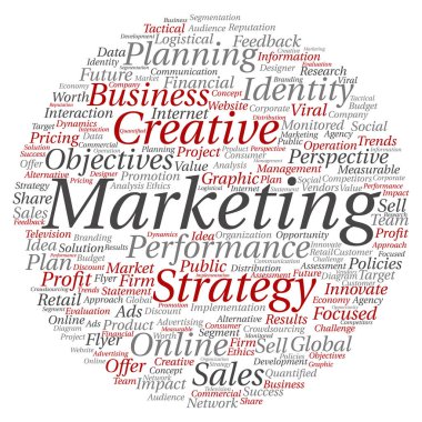 soyut kelime bulutu kompozisyon