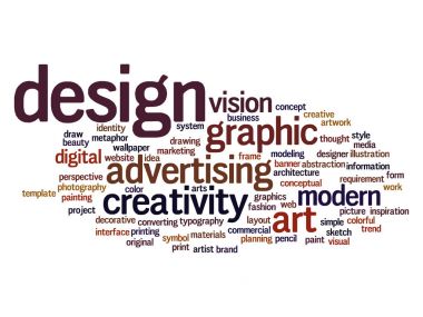 soyut kelime bulutu kompozisyon