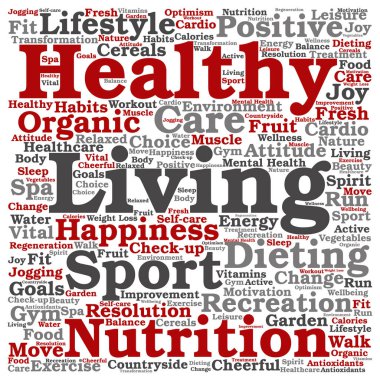 soyut kelime bulutu kompozisyon