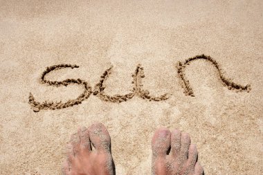 Metin ile insan bacaklar