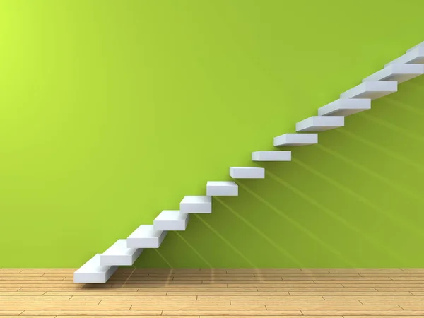 Escalera pasos cerca de la pared — Foto de Stock