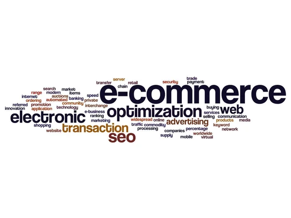 Conceito ou conceitual E-commerce vendas eletrônicas — Fotografia de Stock