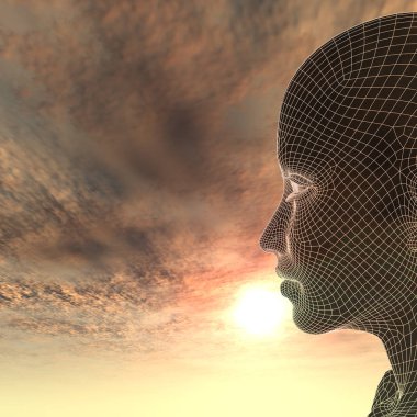 Tel kafes kadın baş