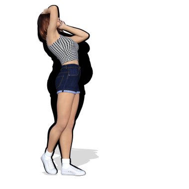 şişman kadın vs ince kadın 