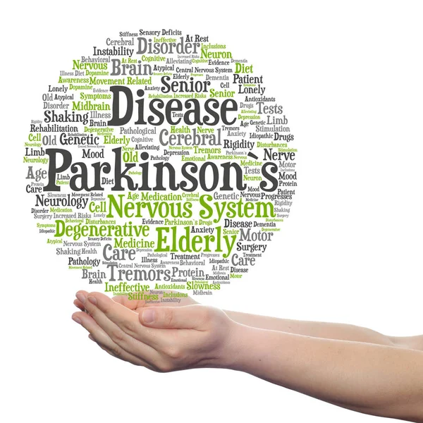 Opieki zdrowotnej pojęciowy choroby Parkinsona — Zdjęcie stockowe