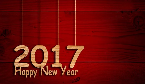 2017 happy New Year groet — Stockfoto