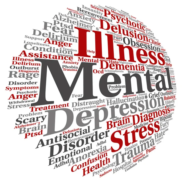 Conceptual mental illness disorder management — Stock Photo, Image