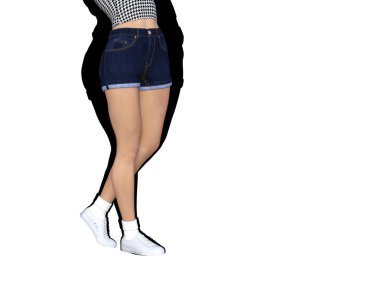 kilolu vs ince genç kadın