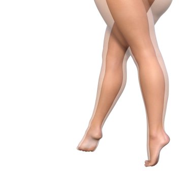 kilolu vs kadın bacakları ince