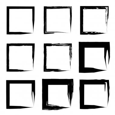 Koleksiyon veya set kare kare 