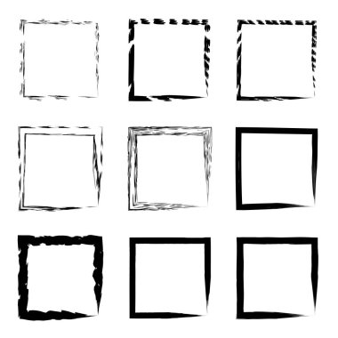 Koleksiyon veya set kare kare 