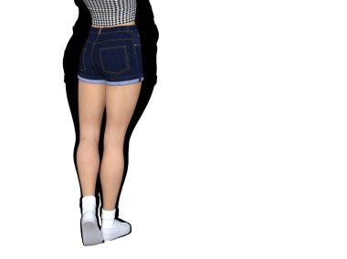 kilolu vs ince genç kadın