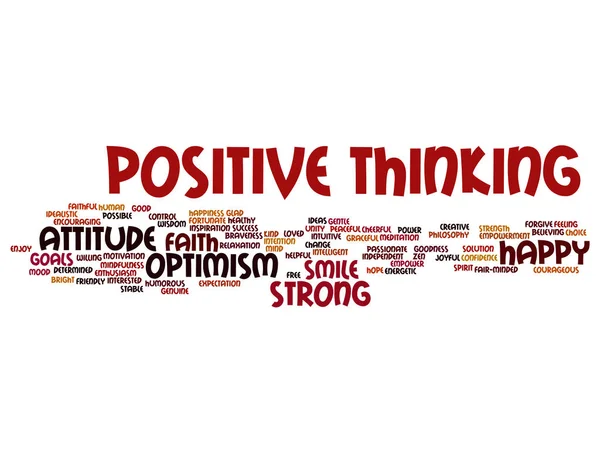 Positive thinking word cloud — Stock Photo, Image