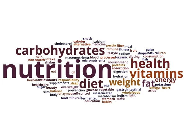 Dieta streszczenie słowo cloud — Zdjęcie stockowe